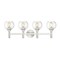 Z-Lite Sutton Vanity, 4-Light, 31.5 In.W x 7 In.L x 10.25 In.H, Brushed Nickel/Clear 7502-4V-BN - alternate 7